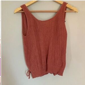 Moon & Madison Knitted Tank Top Cinched Waist Size Small